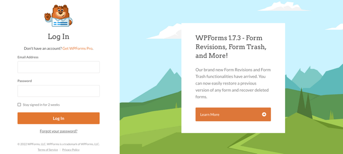 WPForms 自定义登录页面