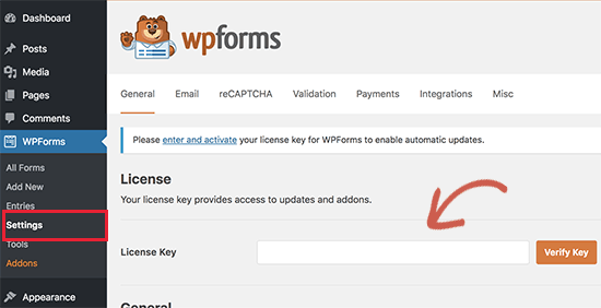 WPForms 许可证