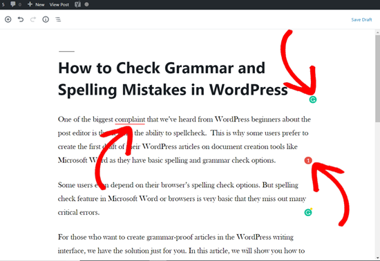 关于 WordPress 帖子的语法建议