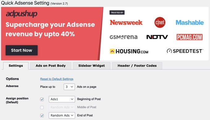 快速 AdSense
