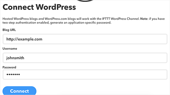 连接 WordPress