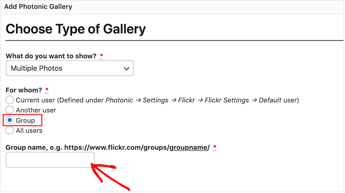 Flickr 群组名称设置
