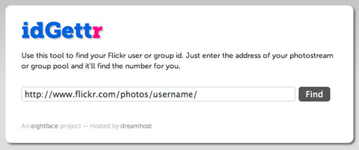 获取您的 Flickr ID